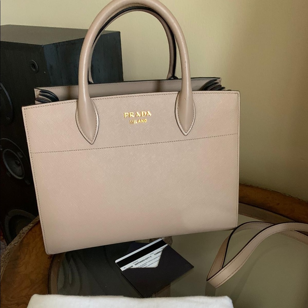 PRADA Bibliotheque Tote - Picture 14 of 16